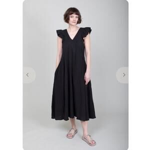 Mille Catarina Dress Black Gauze  XS
